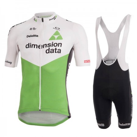 Tenue Cycliste et Cuissard à Bretelles 2018 Dimension Data N001